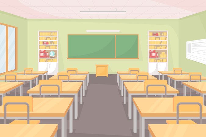 School classroom  Illustration