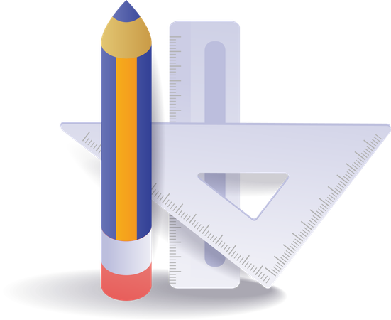 School Drawing Tool  Illustration