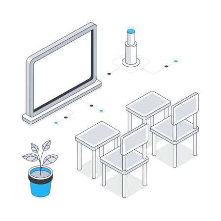 School Furniture  Illustration