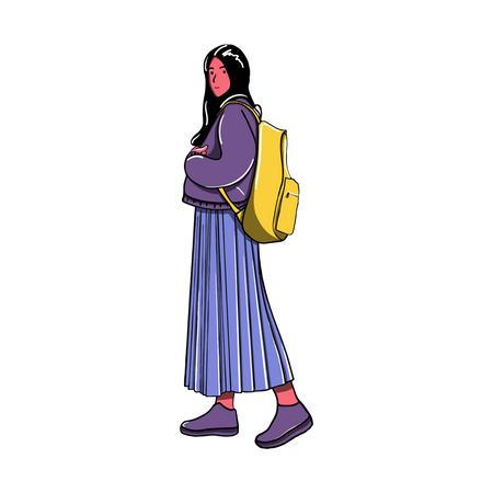 School girl Illustration