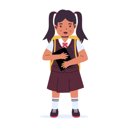 School girl  Illustration