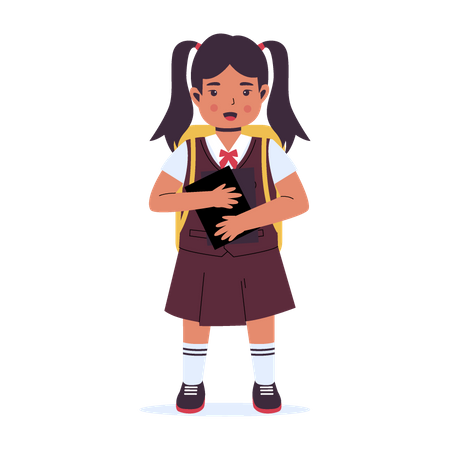 School girl  Illustration