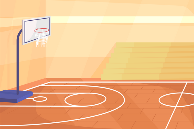 School gym  Illustration