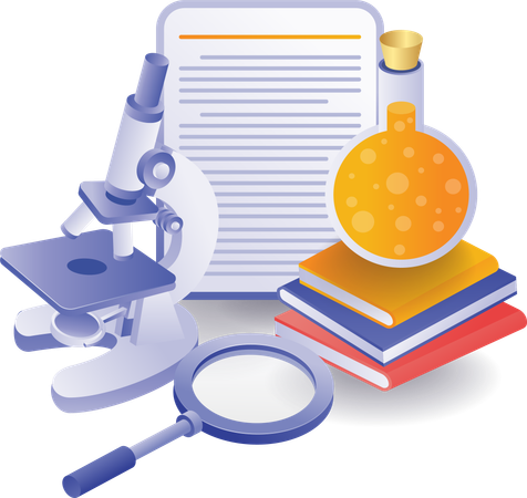 School laboratory analysis education  Illustration