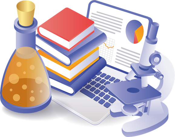 School laboratory data analysis  Illustration