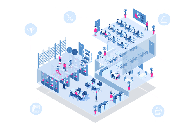 School Learning  Illustration