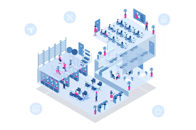 School Learning  Illustration