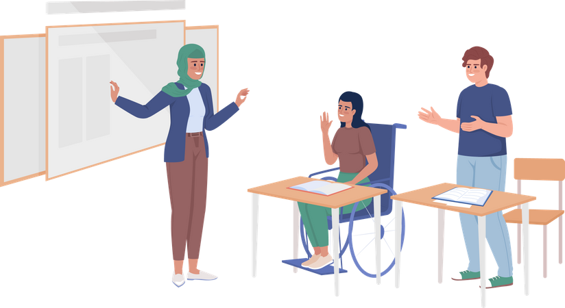 School lesson  Illustration