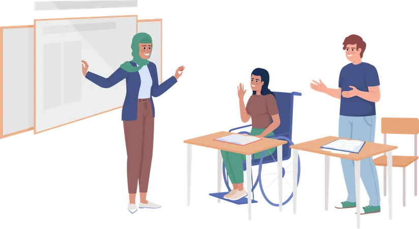 School lesson  Illustration