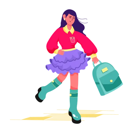 School Outfit  Illustration
