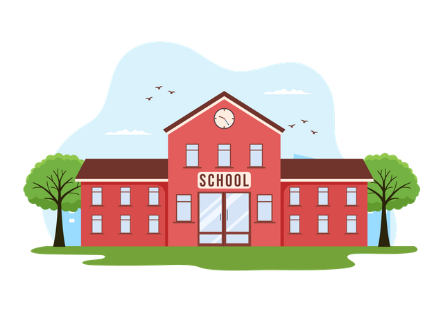 School premises Illustration