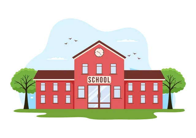 School premises Illustration