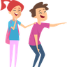 student laughing illustration free download