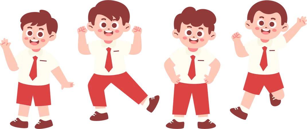 School Students  Illustration
