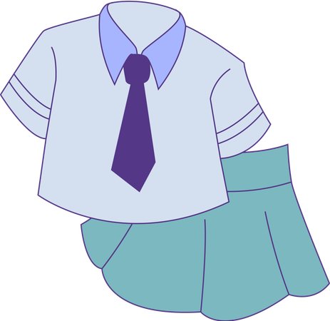 School uniforms  Illustration