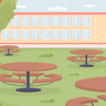 schoolyard illustration free download