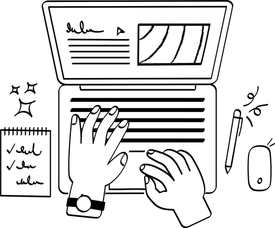 Arbeitstisch  Illustration