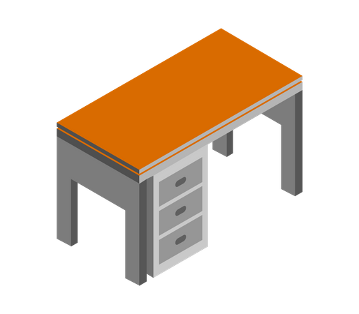 Schreibtisch  Illustration