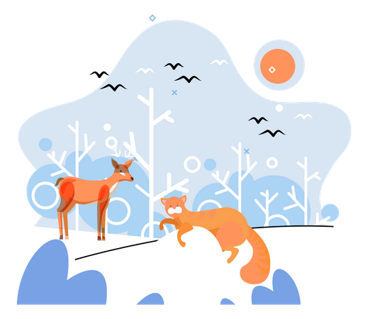 Schutz des Ökosystems  Illustration