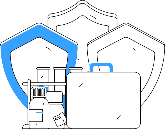 Sicherung wissenschaftlicher Tests von Wissenschaftlern  Illustration