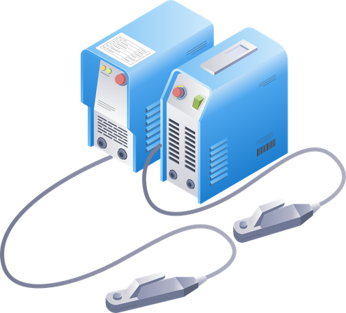 Schweißen elektrischer Geräte  Illustration