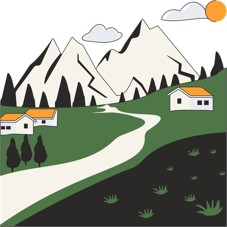 Schweiz - Jungfraujoch  Illustration