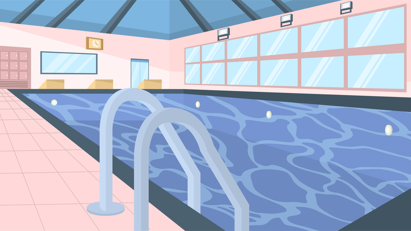 Schwimmbad  Illustration