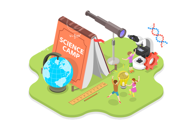 Science Camp  Illustration