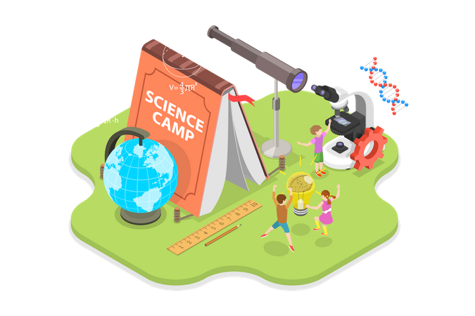 Science Camp  일러스트레이션