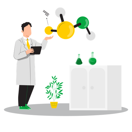 Science Experiment Illustration
