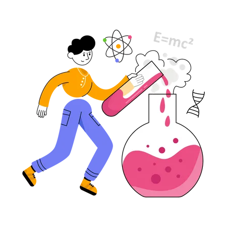 Science experiment  Illustration