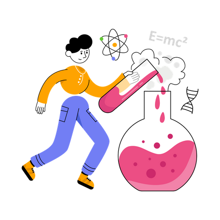 Science experiment  Illustration