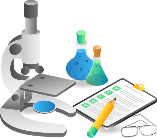 Science experiment  Illustration