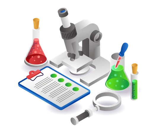 Science experiment notes Illustration