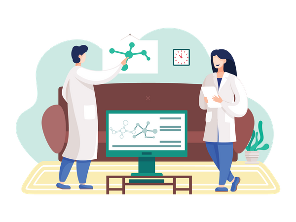 Science experimentation process  Illustration