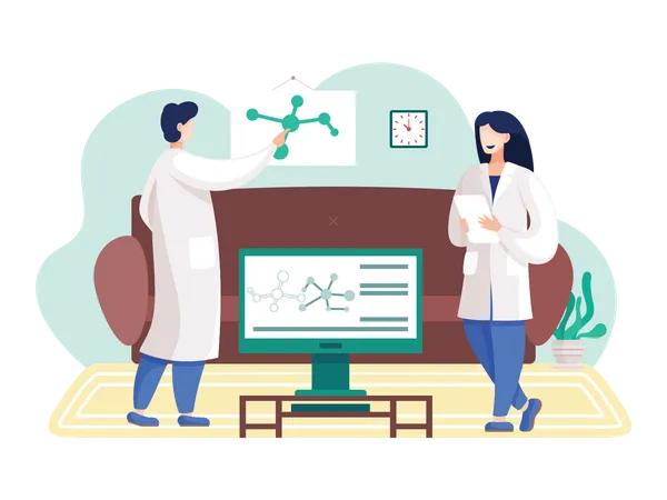 Science experimentation process  Illustration