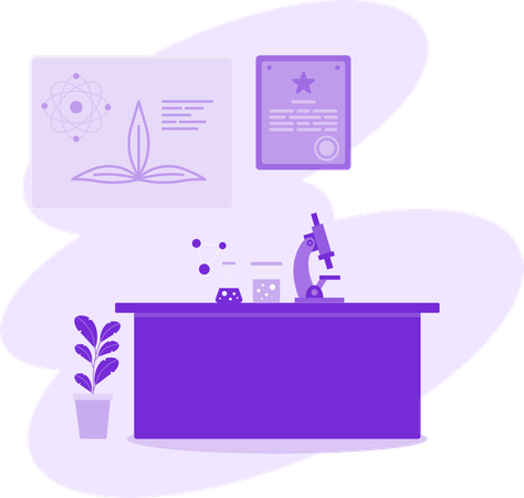 Science Lab  Illustration