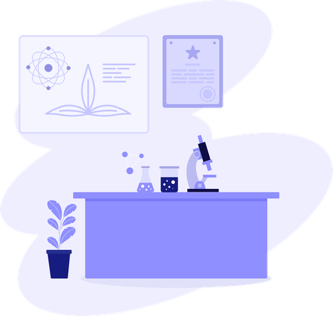 Science Lab  Illustration