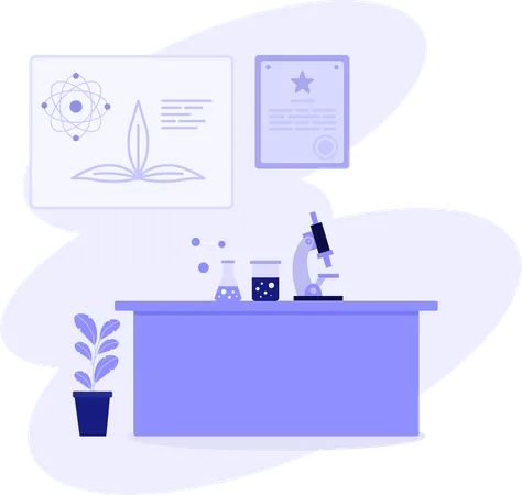 Science Lab  Illustration