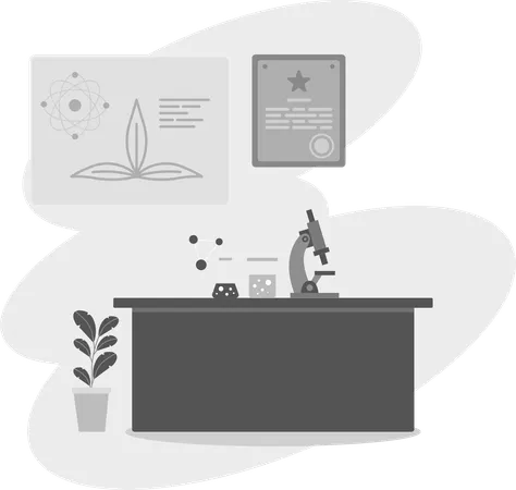 Science Lab  Illustration