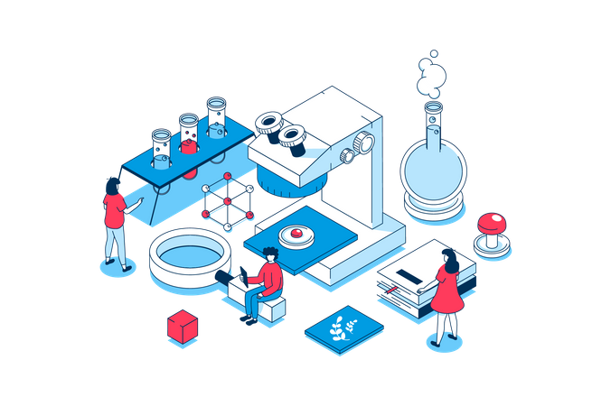 Science laboratory  Illustration