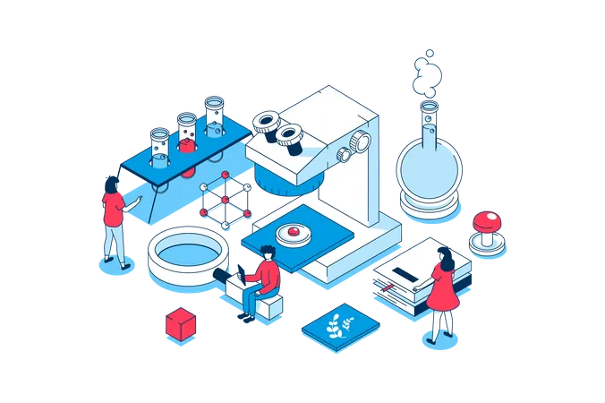 Science laboratory  Illustration