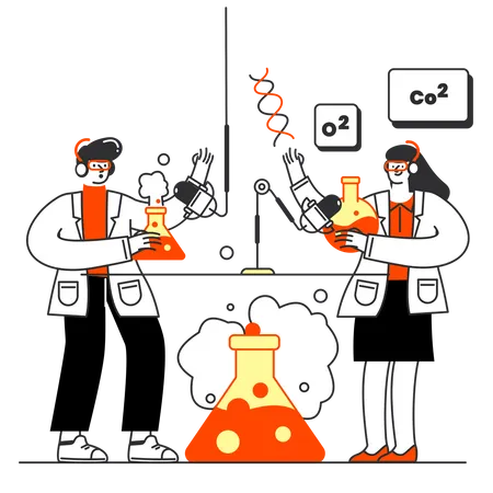 Science Podcast Illustration Illustration
