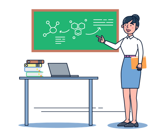 Science Teacher Illustration