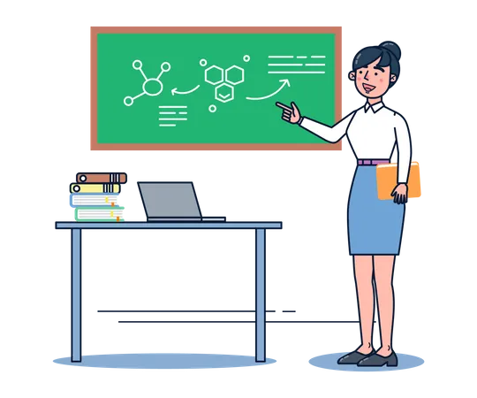 Science Teacher  Illustration