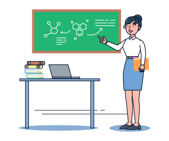 Science Teacher  Illustration