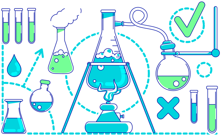 Scientific experiment  Illustration