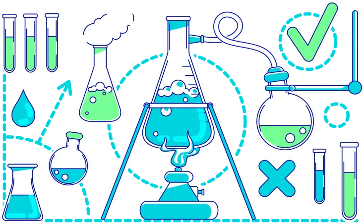 Scientific experiment  Illustration