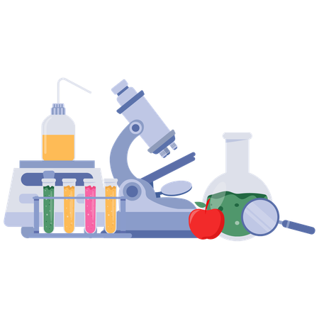 Scientific experiment Kit  Illustration