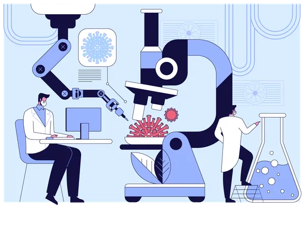 Un scientifique développe un remède contre le coronavirus  Illustration